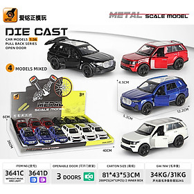 3641D Mô hình xe ô tô kim loại - 1 chiếc ngẫu nhiên (KT 12x5.3x4.8cm)