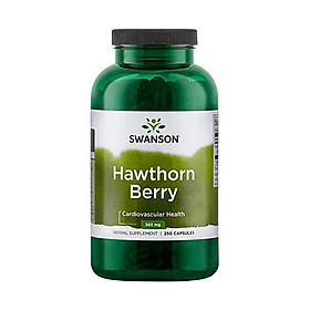 Swanson Premium Hawthorn Berries 250 Caps, 565 mg each