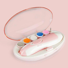Mua  KOSUYTU  Máy Cắt Dũa Móng Tay Điện Cho Bé - 2 Chế Độ Mạnh Và Vừa - 5 Đầu Cắt  Mài  Dũa An Toàn Cho Trẻ Sơ Sinh Không Cảm Giác Đau