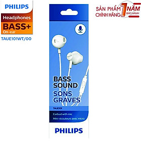 Mua Tai nghe Philips TAUE101BK/00  màu đen  có mic  Chính hãng phân phối