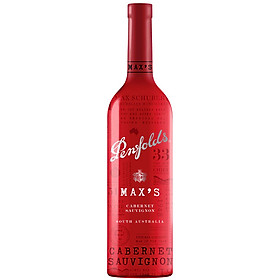 Rượu vang đỏ Penfolds MAX S Cabernet Sauvignon 750ml 14,5% - Hộp quà phiên