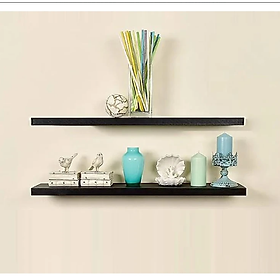 Mua Bộ 2 Kệ Gỗ Treo Tường Kết Cấu Không Giá Đỡ Tundo KT 120x20x2.5 cm