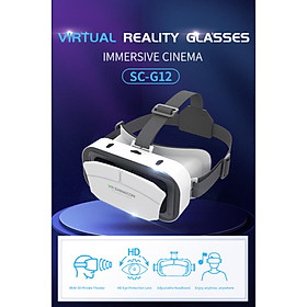 Kính Thực Tế Ảo VR Shinecon SC-G12 Xem Film và Chơi Game 3D Tuyệt Đỉnh Với Ống Kính HD Bluray Cho Điện Thoại 5 - 7 Inch - Hàng Chính Hãng