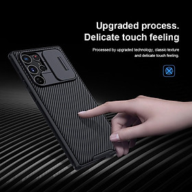 Ốp lưng chống sốc cho Samsung Galaxy S24 Ultra Camshield Pro nắp đậy bảo vệ Camera - Hàng nhập khẩu - Màu đen