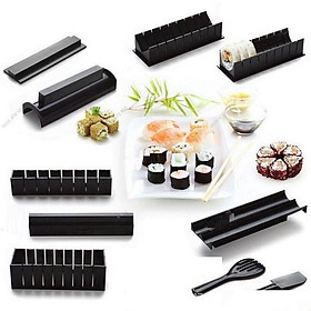 Hình ảnh Dụng cụ làm sushi, cơm cuộn, trứng cuộn, kimbap siêu nhanh tiện lợi cho gia đình hoặc văn phòng 27 x 14.5 x 8cm+ Tặng kèm khuôn ống làm sushi cầm tay 29x 5cm - Khuôn làm sushi, ống làm cơm cuộn