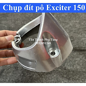 Chụp đít pô dành cho Exciter 150 màu Bạc, đen