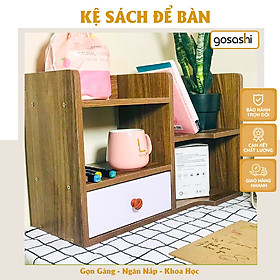 Mua Kệ Gỗ MDF Để Bàn Nhỏ Gọn  Có Ngăn Tủ Nhiều Màu  Dễ Dàng Lắp Đặt  Phong Cách Tối Giản Thương Hiệu Gosashi-KS4N1NK