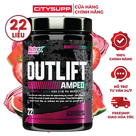 Nutrex Outlift AMPED Pre Workout, 22 Servings | Bột Tăng Sức Mạnh, Tập Trung, Tăng Sức Bền Tập Luyện