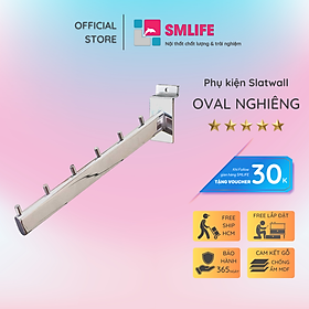 Giá treo Oval nghiêng cài tấm SMLIFE Slatwall