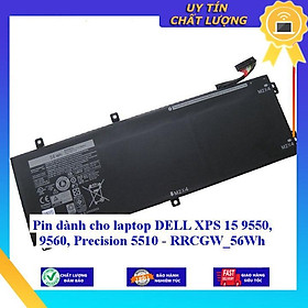 Pin dùng cho laptop DELL XPS 15 9550 9560 Precision 5510 - RRCGW 56Wh - Hàng Nhập Khẩu New Seal