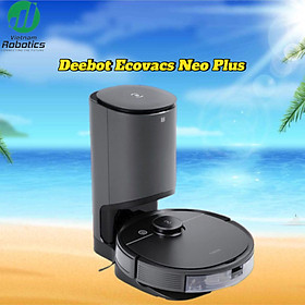 Robot hút bụi lau nhà Ecovacs Deebot NEO PLUS - Đen bản quốc tế - App Tiếng Việt, Hàng chính hãng full VAT, Lực hút 2600Pa, Tự động xả rác