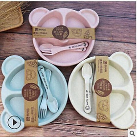 Mua Bộ Thìa/ Muỗng và Đũa Xỏ Ngón Cho bé tập ăn Inox 304 Cao cấp chống rỉ Hình đáng yêu - Nana Shop MOMYBABY