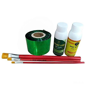 Combo dát vàng cuộn gốc nước đa sắc siêu bóng đẹp, dát trên mọi chất liệu