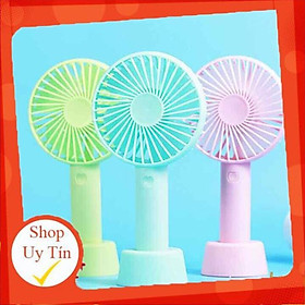 Mua Quạt tích điện mini cầm tay có đế để bàn
