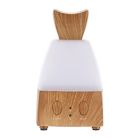 Ultrasonic Diffuser for Aroma 7 Colour Transformable Air Humidifier Machine Voice-activated Diffuser for Essential Oil 12W EU Plug Brown & White