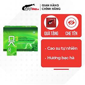 Bao cao su OKHQ hương bạc hà - Hộp 144 cái | GUNSHOP VIỆT NAM