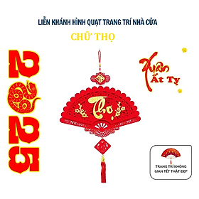 Dây Treo Trang Trí Tết Hình Quạt , Liễn Khánh Trang Trí Nhà Cửa, Dây Treo Chữ Chất Liệu Nhung Đẹp Bền Chúc Mừng Năm Mới 2025