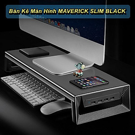 Bàn Kê Màn Hình SLIM BLACK 4 Cổng USB - Home and Garden