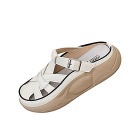 Women's Sandals Footwear Lazy Thick Sole Female for Daily Wear Indoor Travel 35 - 35