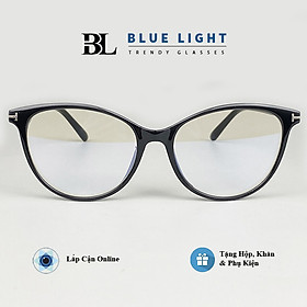 Gọng Kính Cận, Kính Giả Cận Nữ Mắt Mèo TF, Gọng Nhựa Dẻo TR90, Chống Ánh Sáng Xanh - BLUE LIGHT
