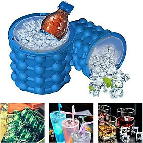 CỐC LÀM ĐÁ SILICON SIZE LỚN , DỤNG CỤ LÀM ĐÁ HÌNH TRỤ TIẾT KIỆM KHÔNG GIAN TỦ LẠNH MỚI