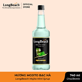 Siro Mojito Bạc Hà - LongBeach Mojito Mint Flavoured Syrup 740 ml