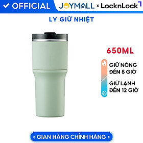 Mua Bình giữ nhiệt LocknLock Metro Drive màu xanh mint LHC4277SMIT 650ml - Hàng chính hãng  kèm ống hút cọ rửa  thiết kế nắp xoay - JoyMall
