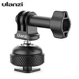 Ulanzi GP-6 Action Camera Cold Shoe Mount Adapter Aluminum Alloy 360° Rotation Ball Head with 1/4 Inch Screw Hole