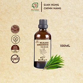 Tinh dầu tràm năm gân nguyên chất giữ ấm cho bé, kháng khuẩn, đuổi muỗi Bình Lam Natural 100ml