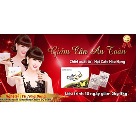 1 hộp 10 gói CÀ PHÊ hỗ trợ giảm cân HÒA TAN CQ COFFEE 3IN1 Thái Lan