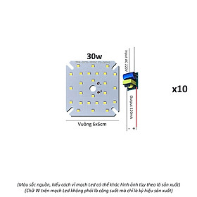 10 Vỉ mạch đèn Led 30w mắt chip Led SMD2835 siêu sáng + nguồn driver AC220V Posson MLC-30x