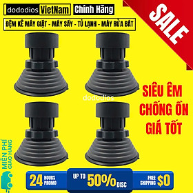 Mua Bộ 4 miếng đế đệm cao su lót kê chân máy giặt chống rung ồn  rỉ sét - Chính hãng dododios