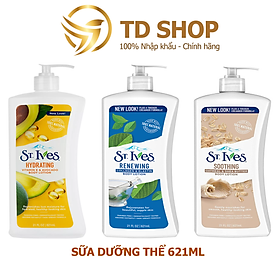 NK Mỹ Sữa Dưỡng Thể St.Ives 621ml nhiều mùi hương Nhập khẩu Mỹ - TD Shop