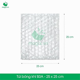 B3A - 100 TÚI BONG BÓNG KHÍ 25x25 cm - TÚI MÀNG XỐP HƠI