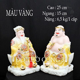 THẦN TÀI  THỔ ĐỊA  MÀU VÀNG  - BỘT ĐÁ CAO CẤP - HÀNG NHẬP KHẨU
