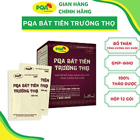 Bát Tiên Trường Thọ PQA Giúp Bổ Thận Âm, Mạnh Gân Cốt Và Tăng Cường Sức Khỏe Hộp 12 Gói