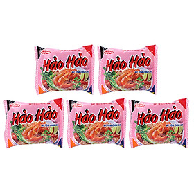 Combo 5 Mì Hảo Hảo Tôm Chua Cay 75g