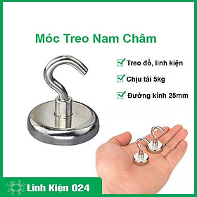 Móc kín nam châm móc treo đồ chắc chắn đường kính D25 cho nhà bếp chịu lực 5kg