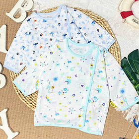 (J11TD) ÁO BÁC SĨ TAY DÀI HOẠ TIẾT JOU - X DƯƠNG