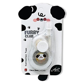 Xóa Kéo Furry Club - 5mm x 12m - Elfen - Chó Đốm