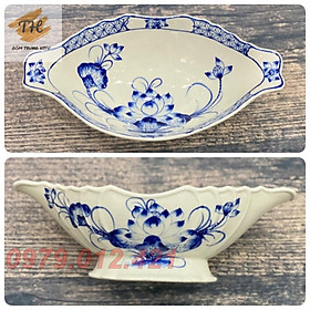 Bát gà bát thuyền gốm Bát Tràng đựng gà cúng trang trí ban thờ cao cấp