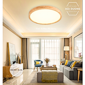 Mua Đèn LED Ốp Trần Gỗ OT-3027 - Đường Kính 30cm - Phong Cách Hiện Đại
