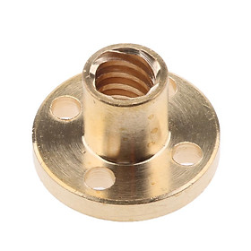 Brass T8 Nut 2mm Pitch For 3D Printer 8mm Threaded Rod Lead Screw