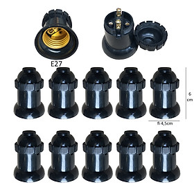 Mua 10 Đui đèn chống chịu nước E27 đuôi xoáy 27mm treo thả trang trí ngoài trời LH-ODx