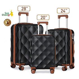 Vali du lịch Sea Choice Vỏ cứng Chất liệu ABS có tặng hành lý Túi du lịch miễn phí Size 20/24/28 có khóa TSA/Dây kéo YKK - Bảo hành 5 năm