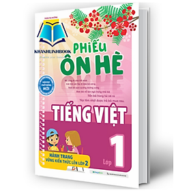 Hình ảnh sách Sách - Phiếu ôn hè Tiếng Việt lớp 1