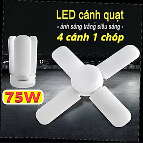 Mua Bóng đèn led 4 cánh hình cánh quạt siêu sáng công xuất 75w đuôi E27 - hàng chuẩn ánh sáng trắng