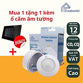 Mua Công Tắc Cảm Biến Chuyển Động Hồng Ngoại Thân Nhiệt Âm Trần Thông Minh Homematic MS680