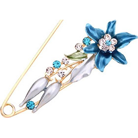 Kim băng cài áo Vintage đính hoa mẫu mới GC22