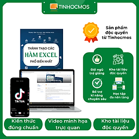 Ảnh bìa Sách Thành thạo các hàm Excel phổ biến nhất - tinhocmos